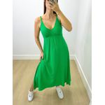 Vestido Midi Ster Liso Verde