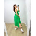 Vestido Midi Ster Liso Verde