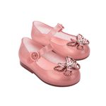 Mini Melissa Sweet Love Fly Baby Rosa Glitter/Rosê