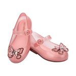 Mini Melissa Sweet Love Fly Baby Rosa Glitter/Rosê