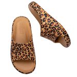 Melissa Free Print Slide Bege/Marrom/Preto