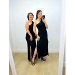 Vestido Nula Manga Slim Preto