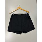 Short Saia Linho Com Amarração Preto