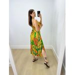 Vestido Midi Ster Estampado Verde