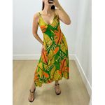 Vestido Midi Ster Estampado Verde