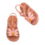Mini Melissa Hip Bloomy Baby Marrom/Perolado