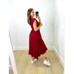 Vestido Midi Envelope Cherry Red