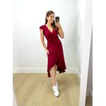 Vestido Midi Envelope Cherry Red