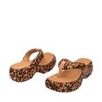 Melissa Free Fuzzy Printed Platform Bege/Preto