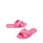 Mini Melissa M Lover Slide Infantil Rosa/Prata
