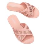 Mini Melissa M Lover Slide Infantil Rosa/Glitter