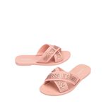 Mini Melissa M Lover Slide Infantil Rosa/Glitter