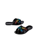 Mini Melissa M Lover Slide Infantil Preto