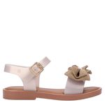 Mini Melissa Mar Sandal Sweet Infantil Bege Leitoso/Marrom