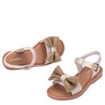 Mini Melissa Mar Sandal Sweet Infantil Bege Leitoso/Marrom