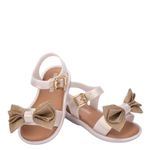 Mini Melissa Mar Sandal Sweet Baby Bege Leitoso/Marrom