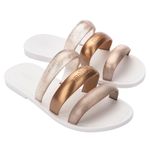Melissa Eclipse Slide Bronze/Dourado/Branco
