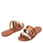 Melissa Eclipse Slide Dourado/Marrom