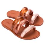 Melissa Eclipse Slide Dourado/Marrom