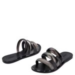 Melissa Eclipse Slide Prata/Preto