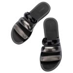 Melissa Eclipse Slide Prata/Preto