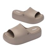 Melissa Free Platform Slide Bege Escuro