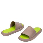 Melissa M Lover Plus Slide Bege Fosco/Verde