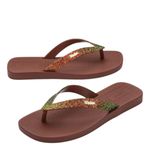 Melissa Sun Long Beach II Marrom Glitter