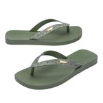 Melissa Sun Long Beach II Verde Glitter