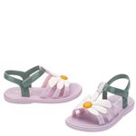 Mini Melissa Hip Bloomy Baby Rosa Metalizado/Verde