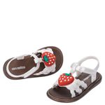 Mini Melissa Hip Sandal Baby Bronze/Branco Perolado