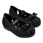 Mini Melissa M Lover Ballerina Baby Preto Glitter