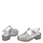 Mini Melissa Possession Heel Prata Glitter