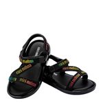 Mini Melissa Stripes M Lover Baby Preto