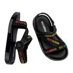 Mini Melissa Stripes M Lover Baby Preto