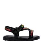 Mini Melissa Stripes M Lover Baby Preto