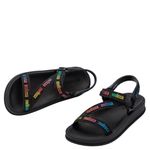 Mini Melissa Stripes M Lover Infantil Preto