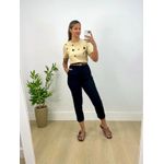 T-shirt Corações 100% Algodão Bege