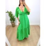 Vestido Longo Bianca Liso Verde