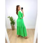 Vestido Longo Bianca Liso Verde