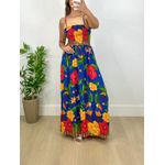 Vestido Mariah Estampa Floral Azul