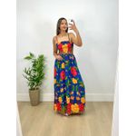 Vestido Mariah Estampa Floral Azul