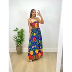 Vestido Mariah Estampa Floral Azul