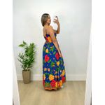 Vestido Mariah Estampa Floral Azul