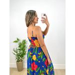 Vestido Mariah Estampa Floral Azul