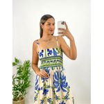 Vestido Mariah Estampado Azul