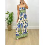 Vestido Mariah Estampado Azul