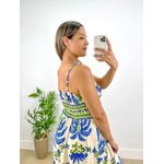 Vestido Mariah Estampado Azul