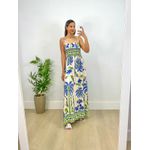 Vestido Mariah Estampado Azul