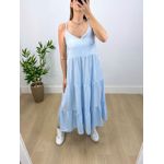 Vestido Maya Listrado Azul
